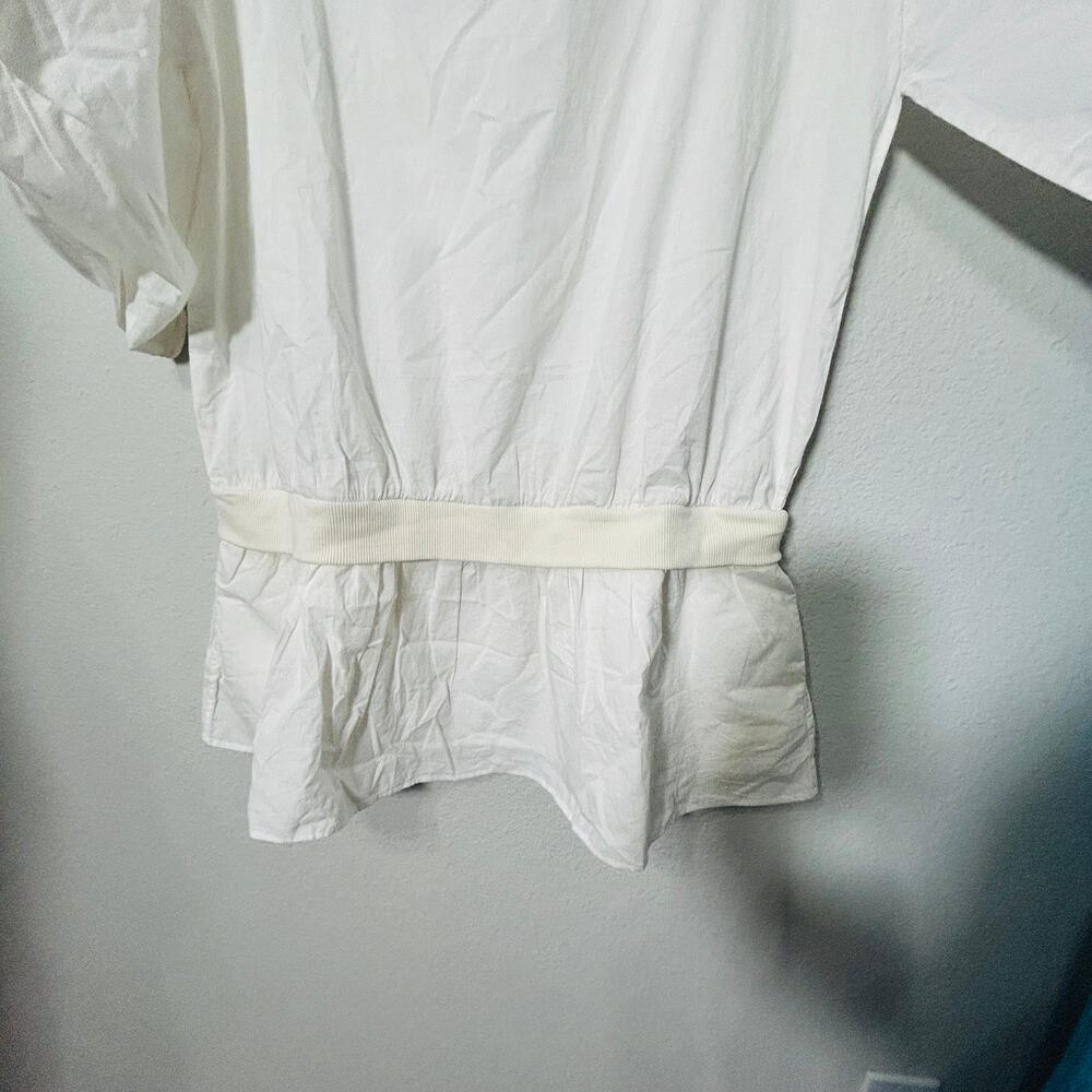 NEW Free People Astrid Optic White Shirt Dress Drop Waist Size Small Womens - Picture 7 of 15